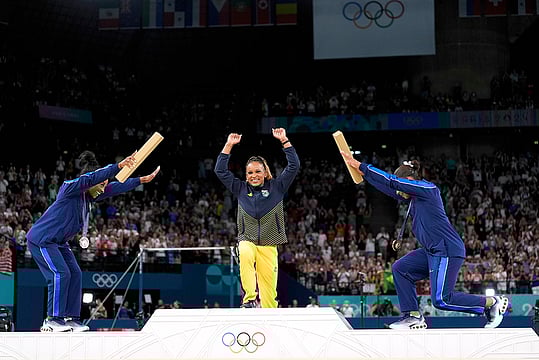 Paris Olympics: Biles Pays Tribute To Andrade - In Pics
